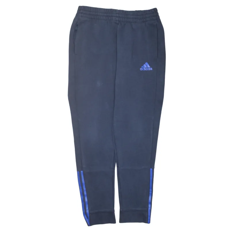 Adidas Navy Blue Joggers Men's 30 Embroidered Logo Elastic Waist Cuffed Track Sweatpants sold by Vintage Club