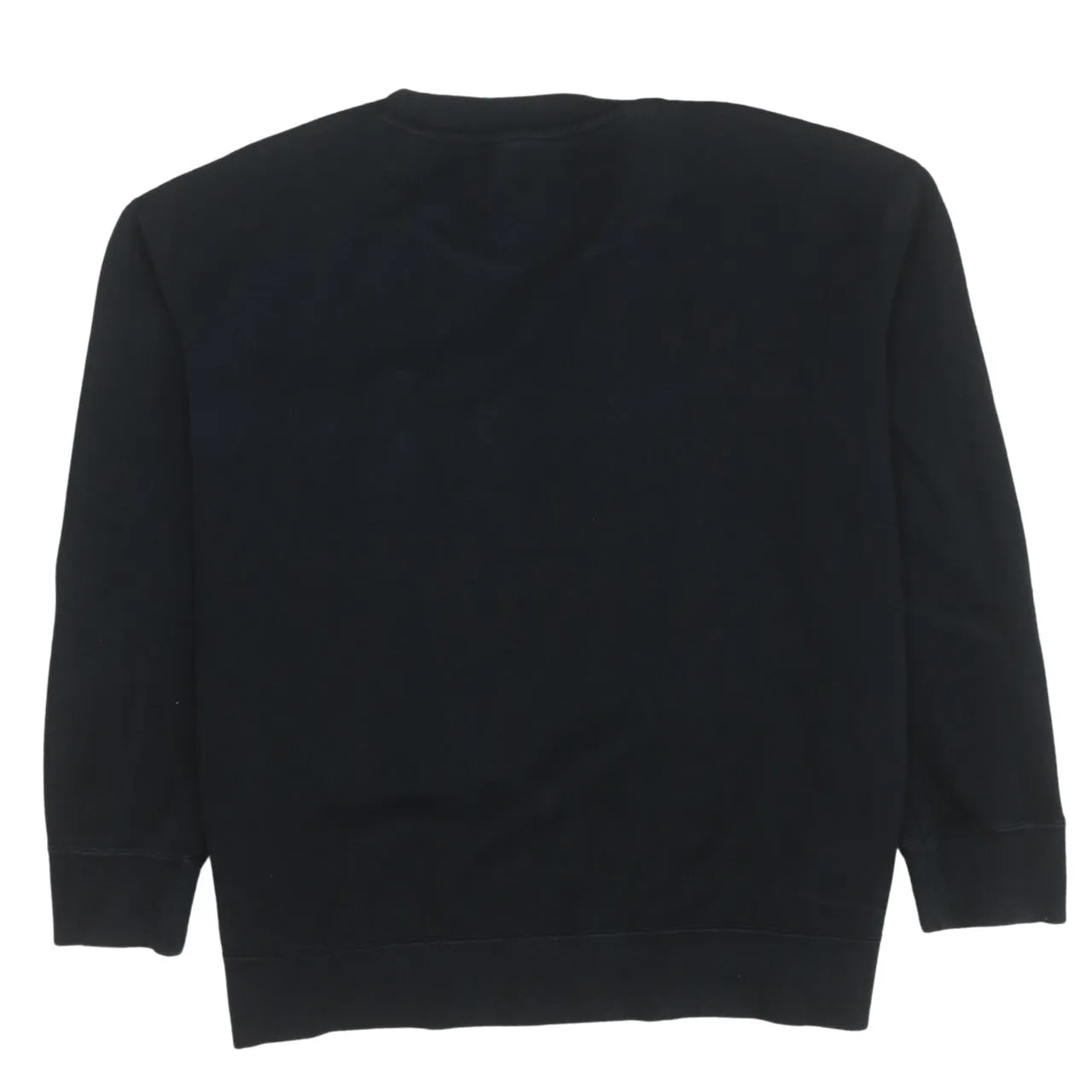 Adidas Black Sweatshirt Women’s XLarge Trefoil Embroidered Logo Three Stripe Sleeves Pullover Top sold by Vintage Club product image thumbnail 2