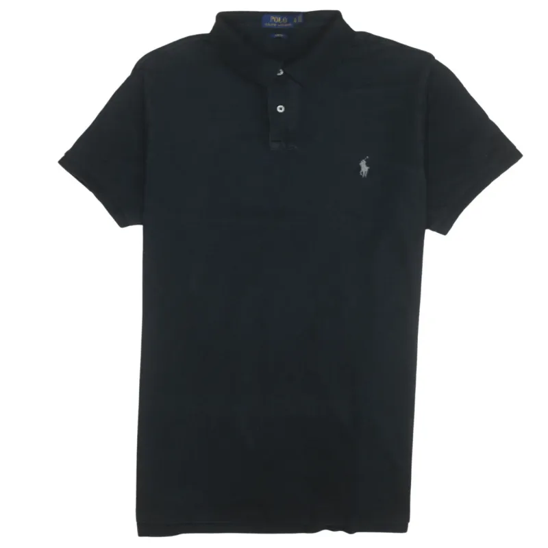 Polo Ralph Lauren Black Polo Shirt Women’s XLarge Embroidered Pony Logo Short Sleeve Top sold by Vintage Club