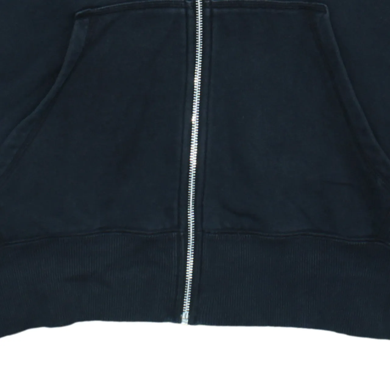 Nike Black Full Zip Hoodie Men's XLarge Embroidered Swoosh Drawstring Pockets Sweatshirt sold by Vintage Club product image thumbnail 4