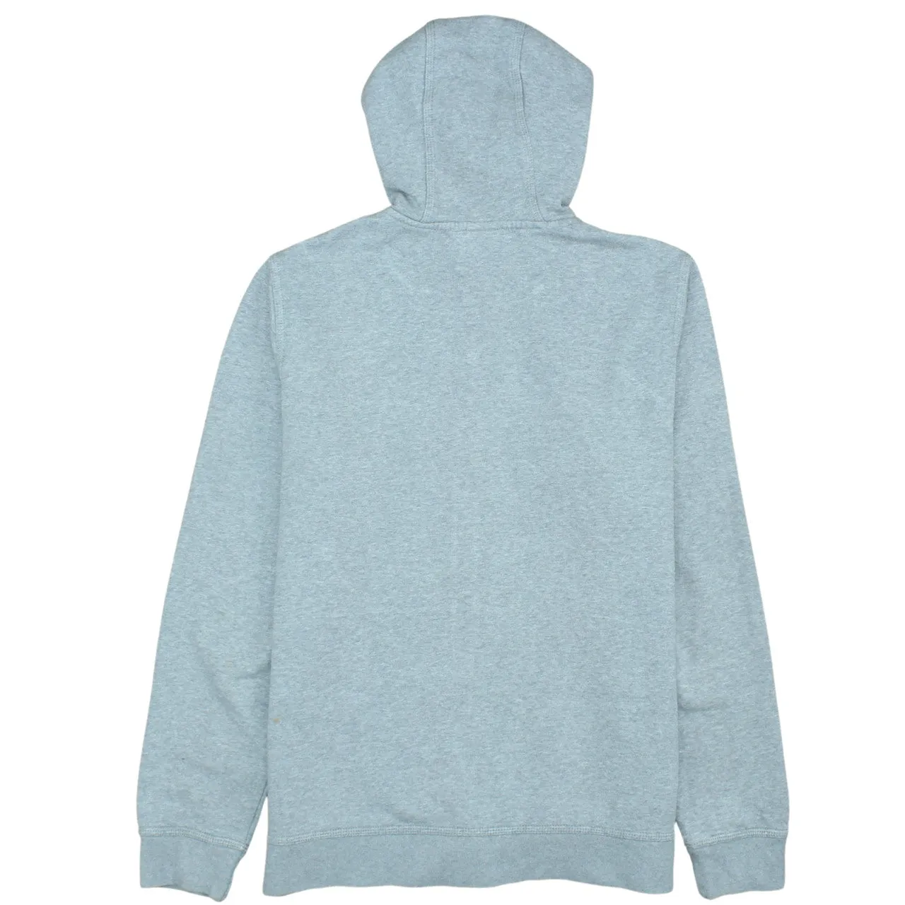 Nike Light Grey Zip Hoodie Women's Large Embroidered Swoosh Split Pocket Fleece Top sold by Vintage Club product image thumbnail 2