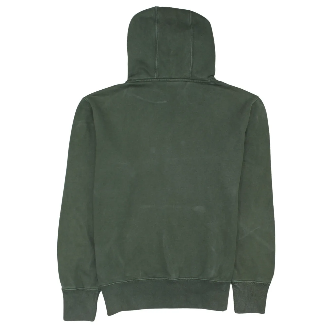 Champion Khaki Green Hoodie Men's Medium Printed Sleeve Logo Pullover Sweatshirt sold by Vintage Club product image thumbnail 2
