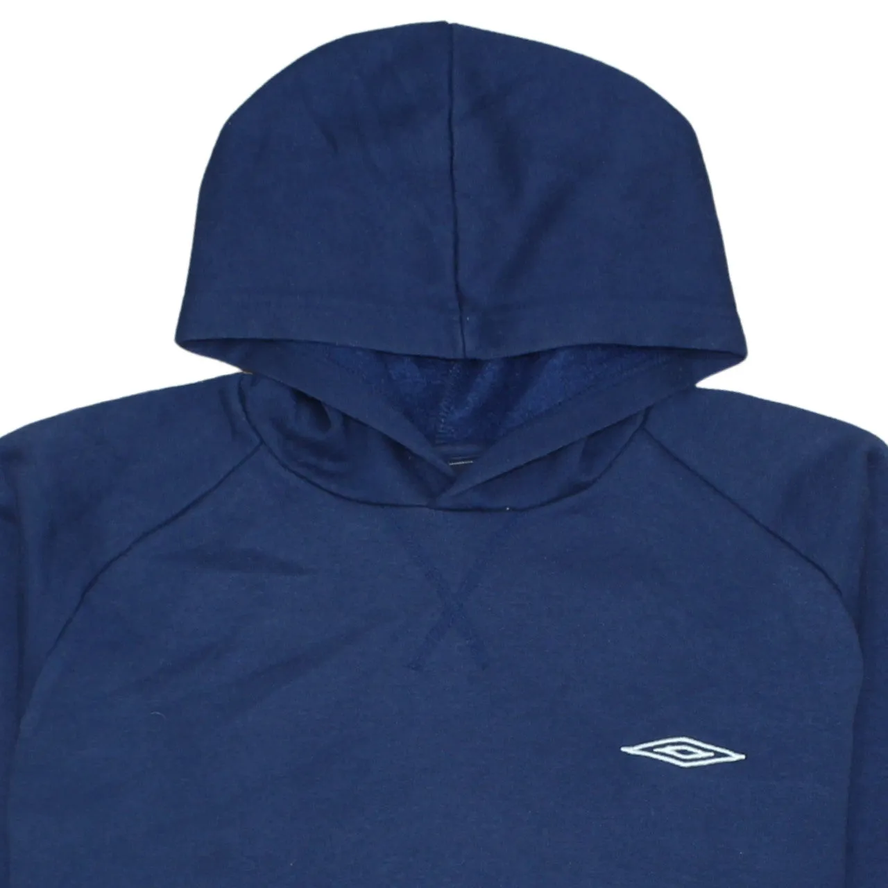 Umbro Navy Blue Hoodie Men's Small Embroidered Chest Logo Front Pocket Pullover Sweatshirt sold by Vintage Club product image thumbnail 3