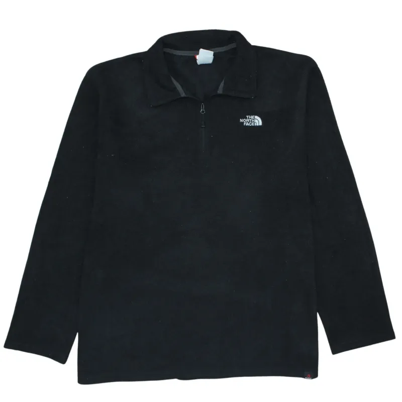 The North Face Black Fleece Jumper Men’s XLarge Embroidered Chest Logo Quarter Zip Pullover Top sold by Vintage Club