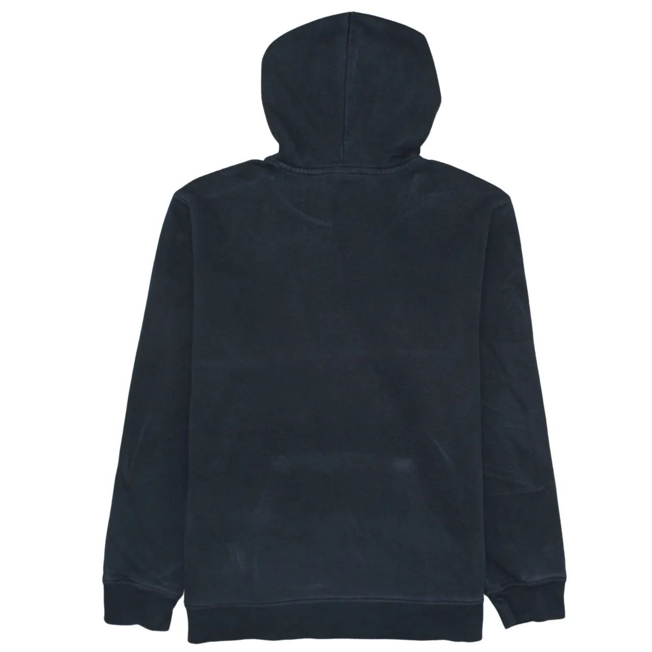 Adidas Black Hoodie Women’s Large Embroidered Trefoil Logo Front Pocket Pullover Sweatshirt sold by Vintage Club product image thumbnail 2