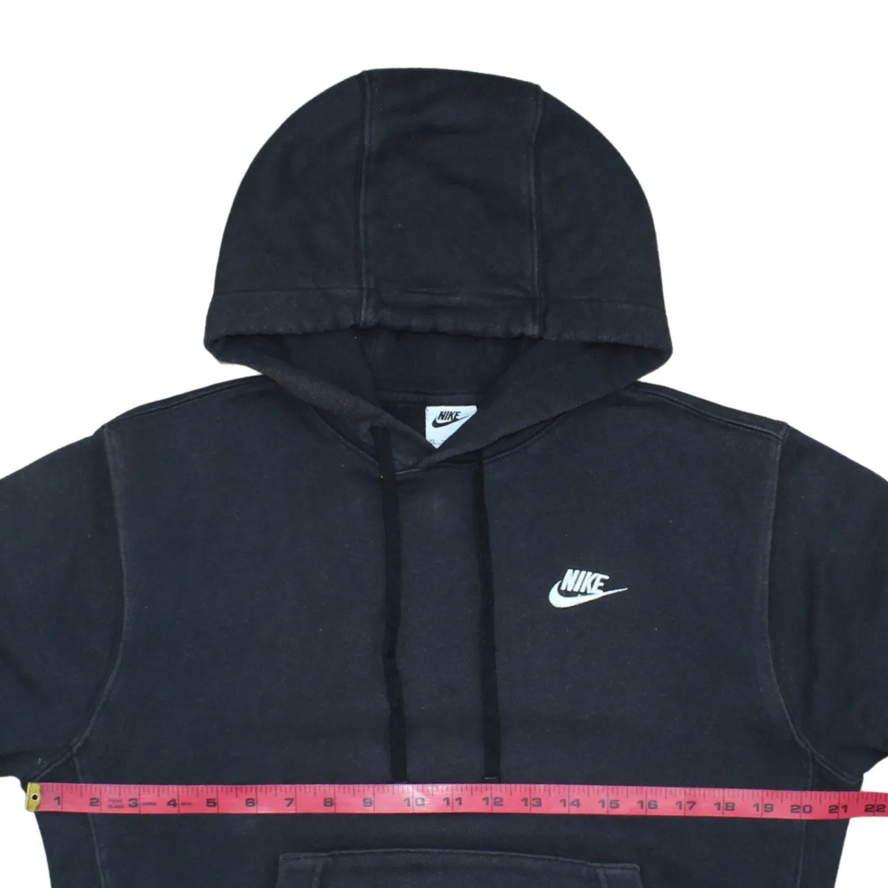 Nike Black Hoodie Men’s XSmall Embroidered Swoosh Logo Front Pocket Pullover Sweatshirt sold by Vintage Club product image thumbnail 5