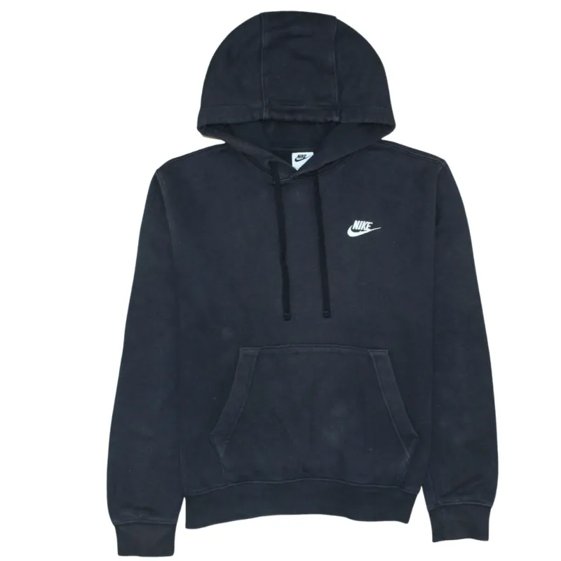 Nike Black Hoodie Men’s XSmall Embroidered Swoosh Logo Front Pocket Pullover Sweatshirt sold by Vintage Club