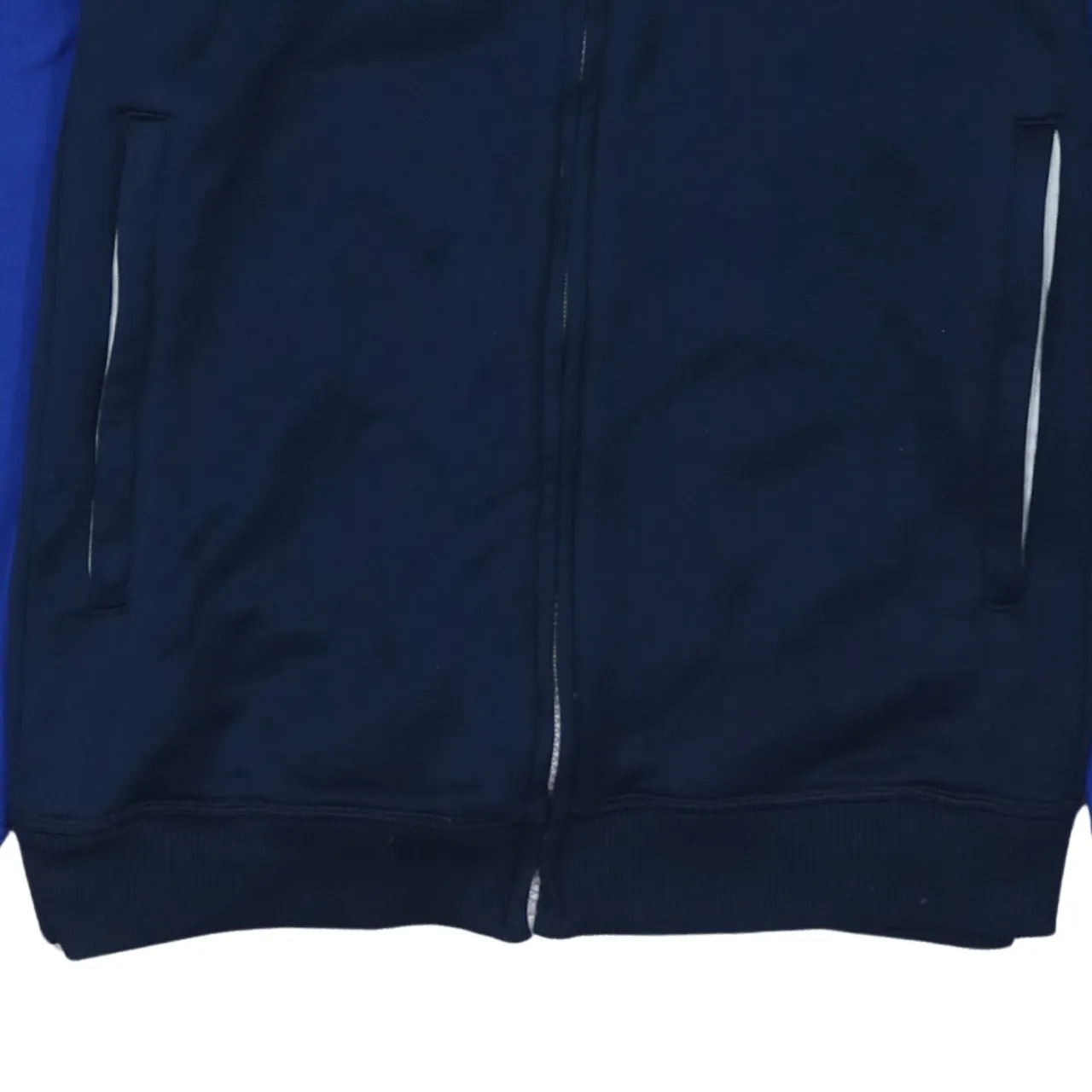Adidas Blue Full Zip Hoodie Men's Medium Printed Logo University Tennis Track Top sold by Vintage Club product image thumbnail 4