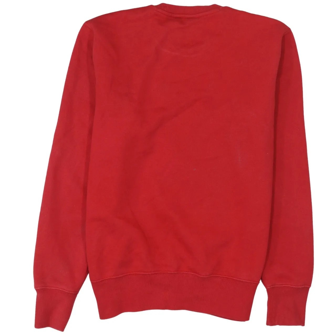 Champion Red Sweatshirt Men's Small Embroidered Chest Logo Cuff Logo Crewneck Pullover sold by Vintage Club product image thumbnail 2