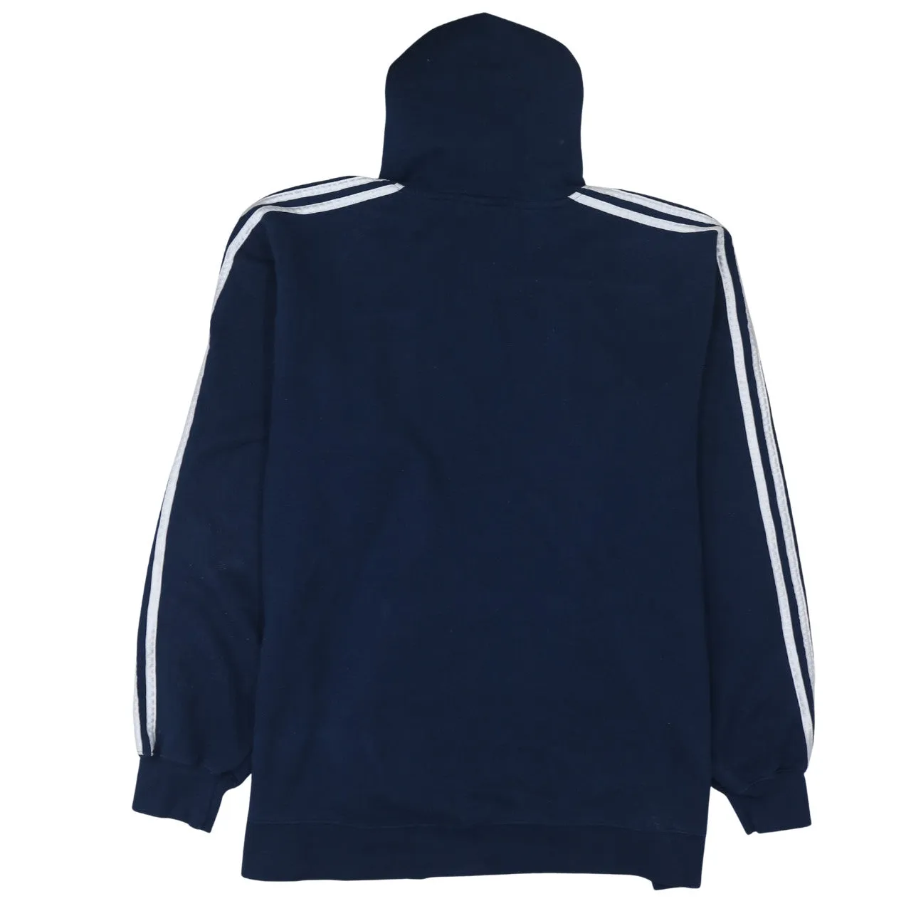 Adidas Navy Blue Hoodie Men's XXLarge Notre Dame Printed Logo Three Stripe Sleeves Sweatshirt sold by Vintage Club product image thumbnail 2
