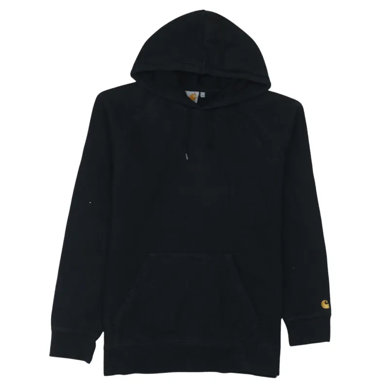 Carhartt Black Hoodie Men's Large Embroidered C Logo Sleeve Pullover Hooded Sweatshirt made by Carhartt