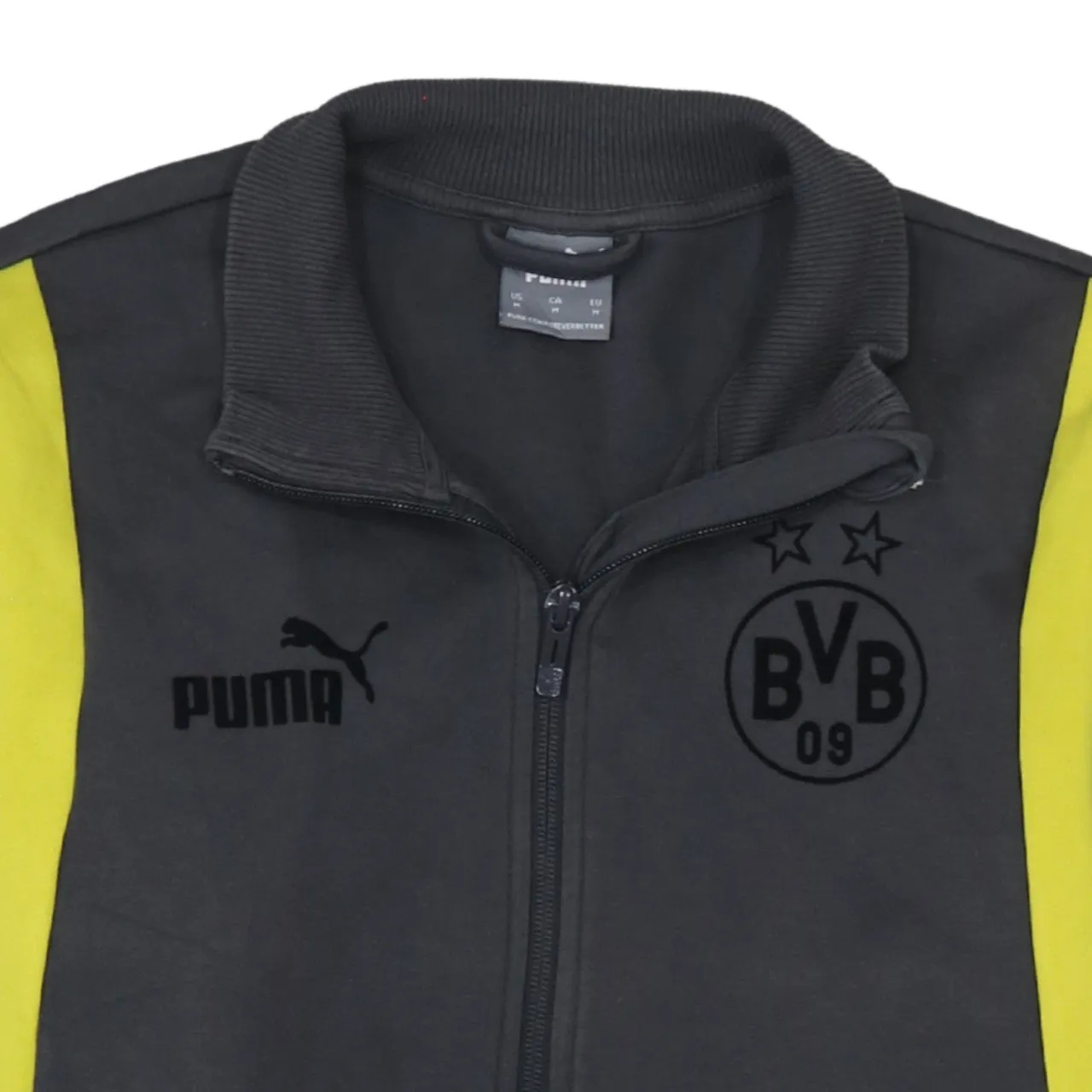 Puma Black Track Jacket Men’s Medium BVB 09 Printed Crest Zip Pockets Sweatshirt Top sold by Vintage Club product image thumbnail 3