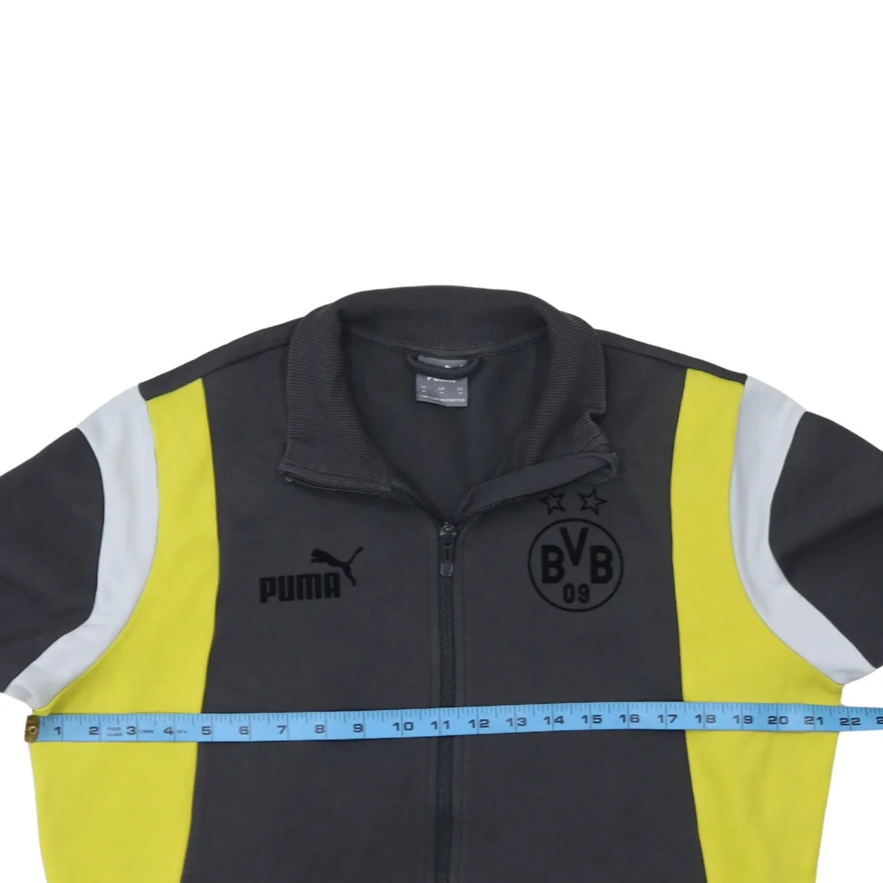 Puma Black Track Jacket Men’s Medium BVB 09 Printed Crest Zip Pockets Sweatshirt Top sold by Vintage Club product image thumbnail 5
