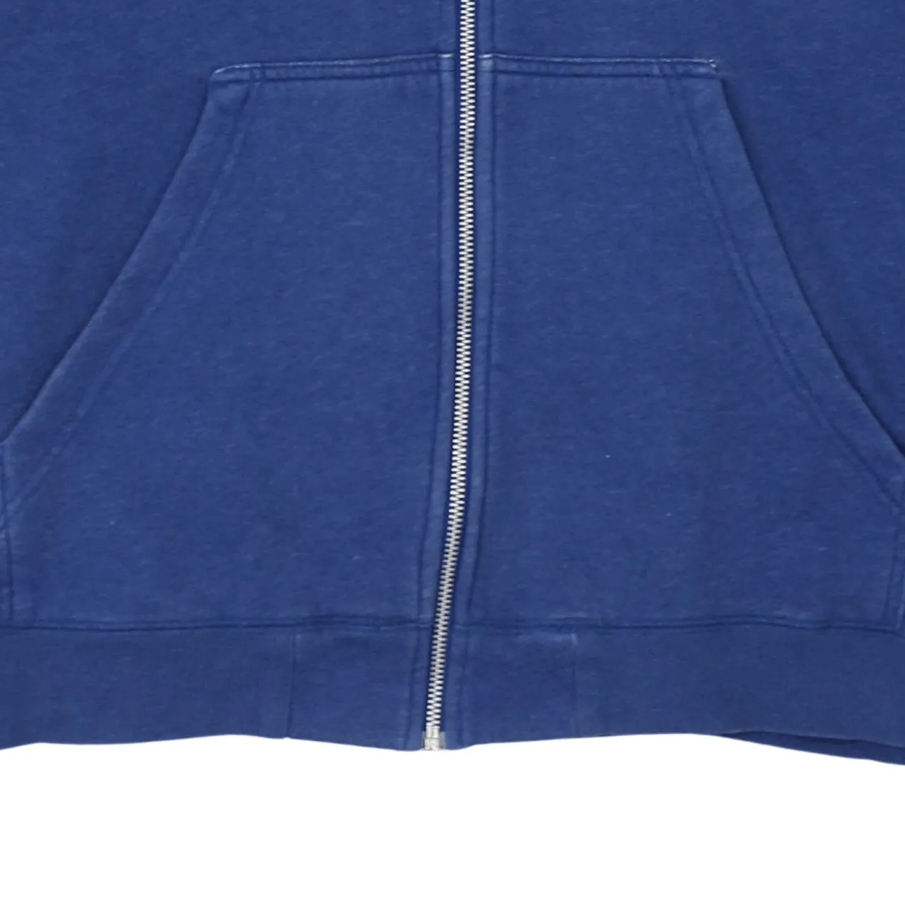 Adidas Blue Full Zip Hoodie Men's XXLarge Trefoil Logo Three Stripe Sleeves Sweatshirt sold by Vintage Club product image thumbnail 4