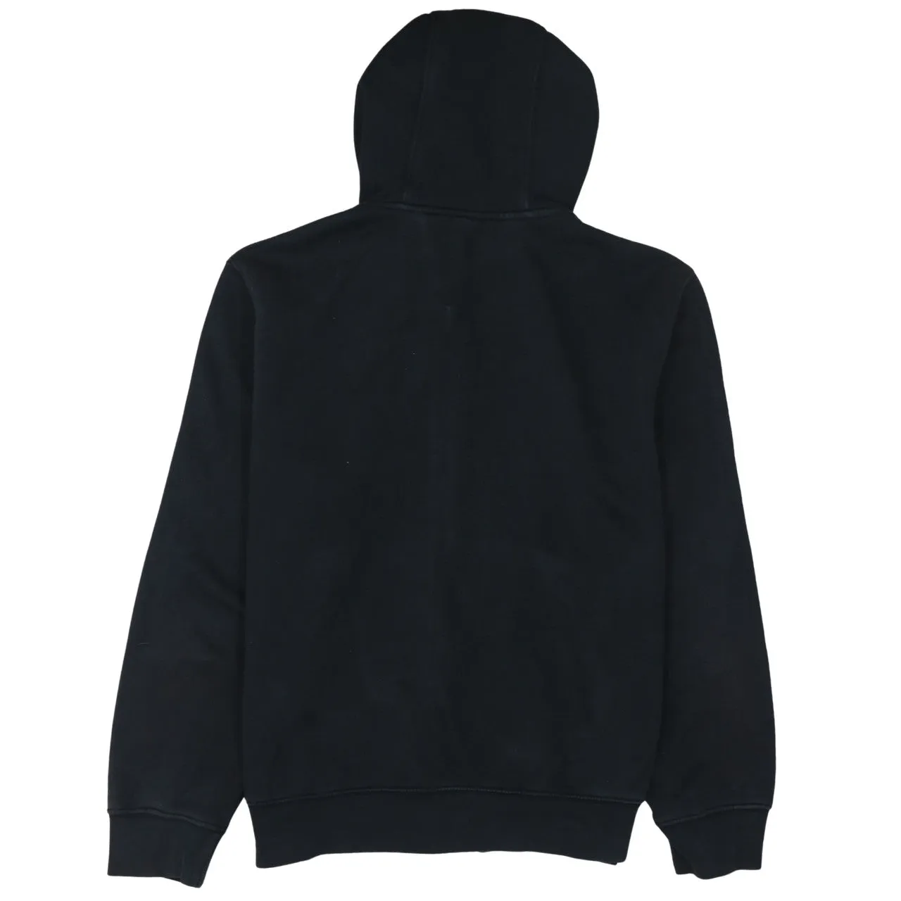 Nike Black Full Zip Hoodie Men's Medium Embroidered Swoosh Logo Split Pocket Sweatshirt sold by Vintage Club product image thumbnail 2