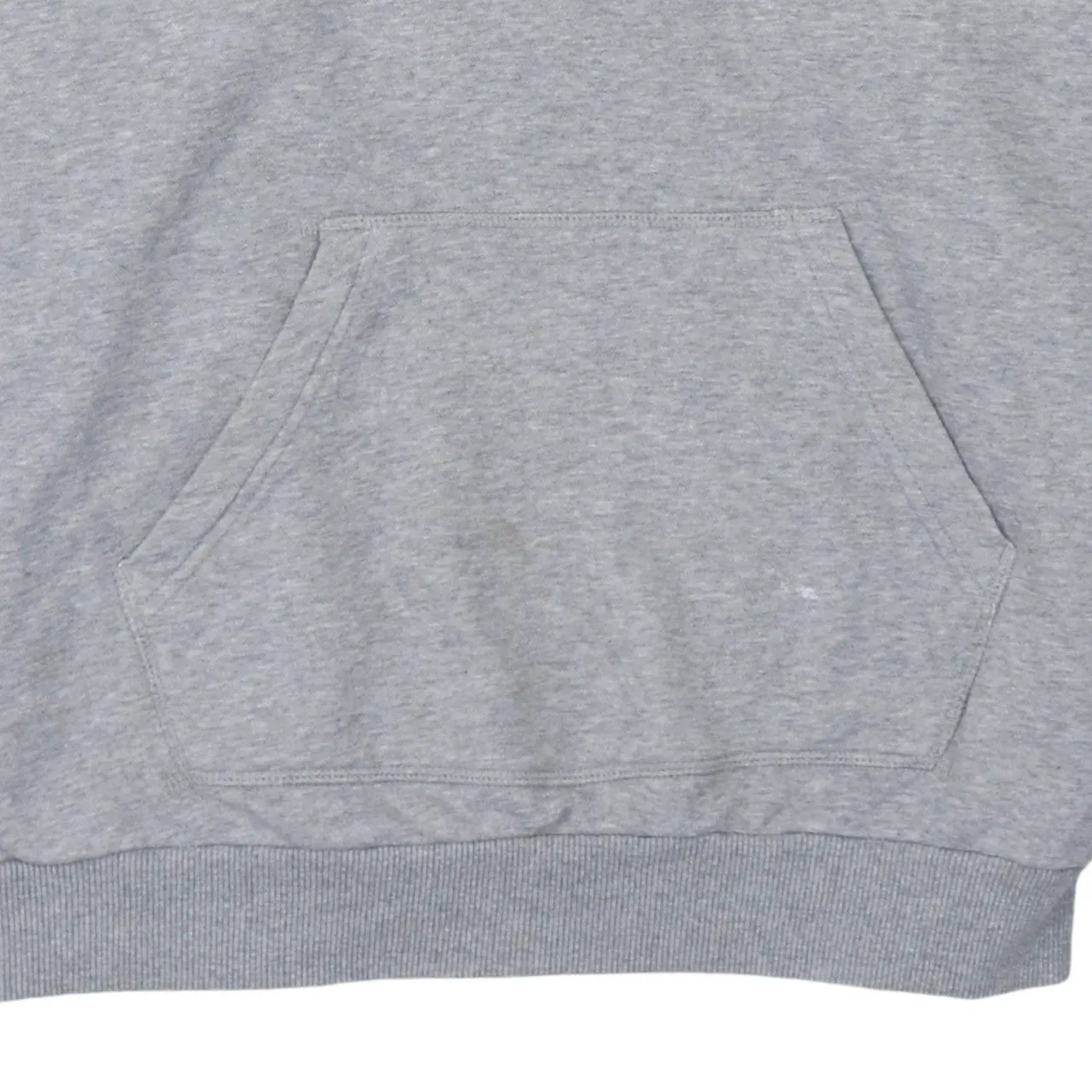 Adidas Grey Hoodie Women’s Medium Trefoil Printed Logo Three Stripe Sleeves Pullover Sweatshirt sold by Vintage Club product image thumbnail 4