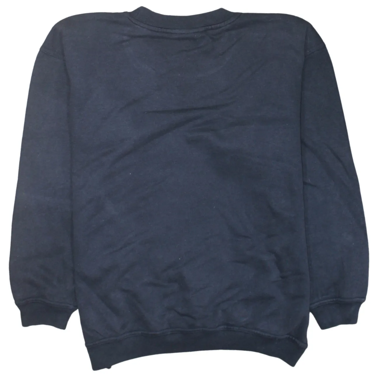 Adidas Black Sweatshirt Men's Small Embroidered Chest Logo Fleece Lined Crewneck Pullover sold by Vintage Club product image thumbnail 2