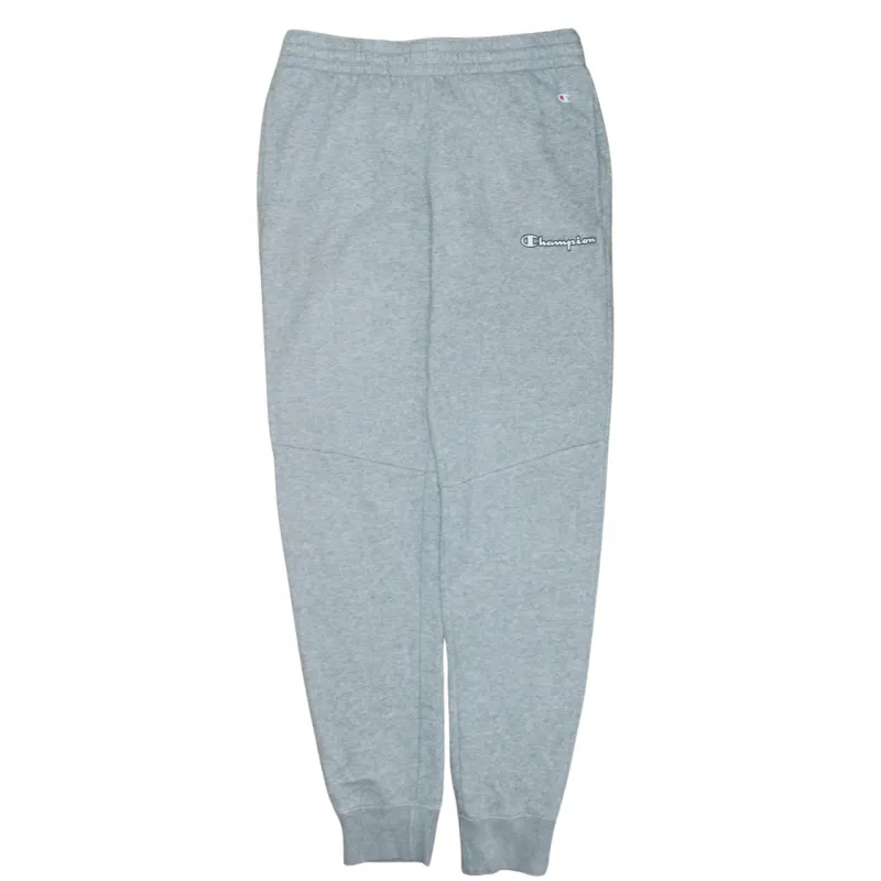 Champion Grey Joggers Men's Small Embroidered Logo Elastic Waist Cuffed Sweatpants Loungewear sold by Vintage Club