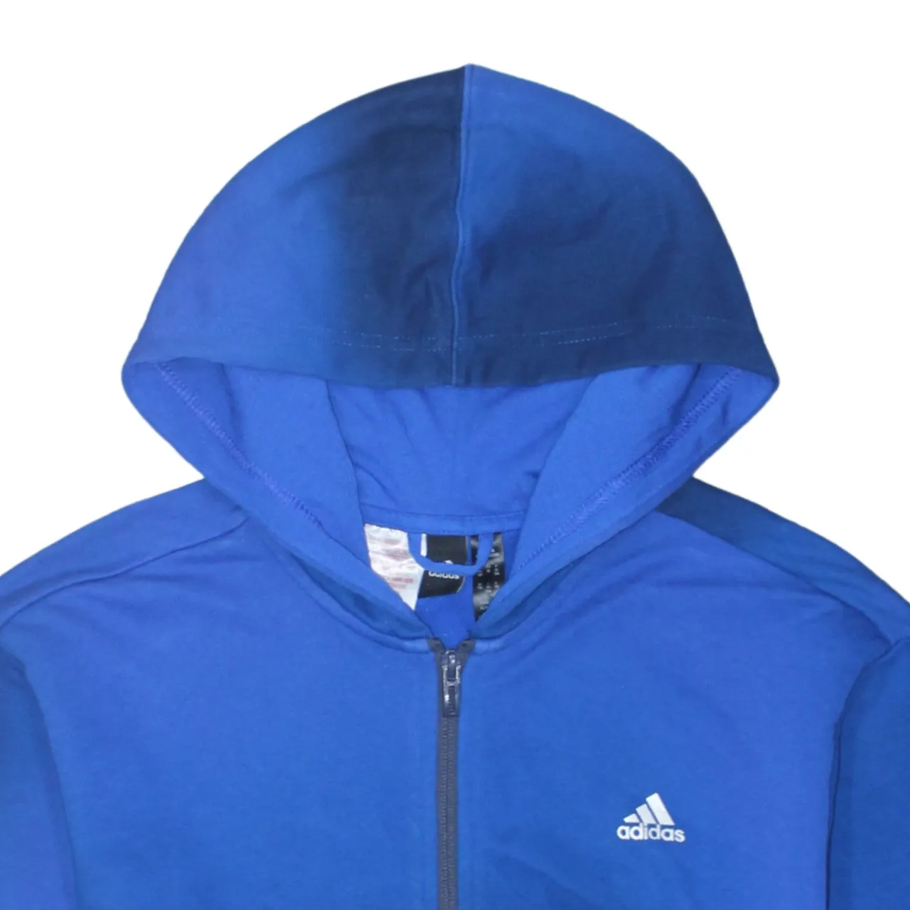 Adidas Royal Blue Full Zip Hoodie Women’s XLarge Printed Sleeve Logo Casual Sweatshirt sold by Vintage Club product image thumbnail 3