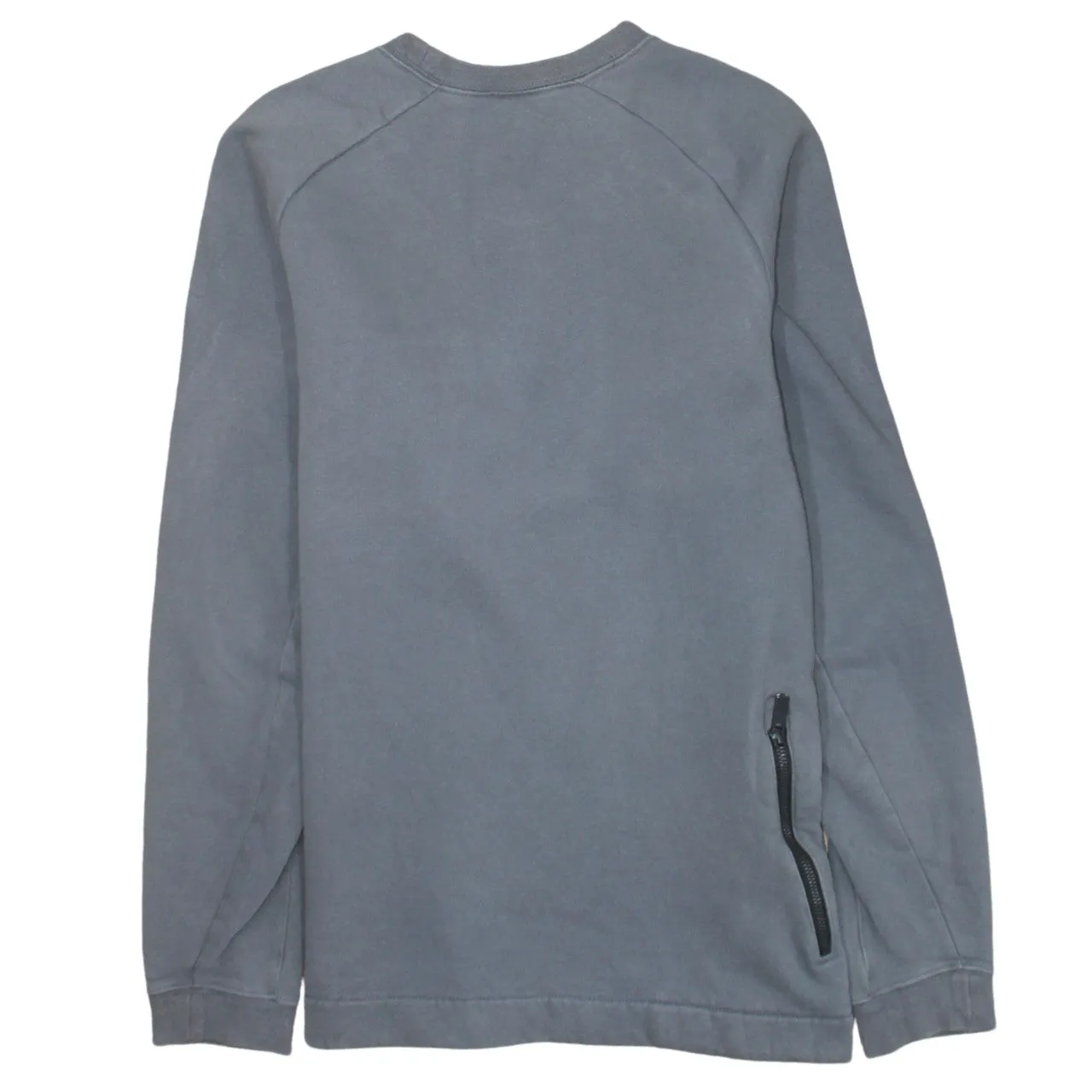 Nike Grey Sweatshirt Men's Medium Small Chest Logo Zip Pocket Crewneck Pullover Top sold by Vintage Club product image thumbnail 2