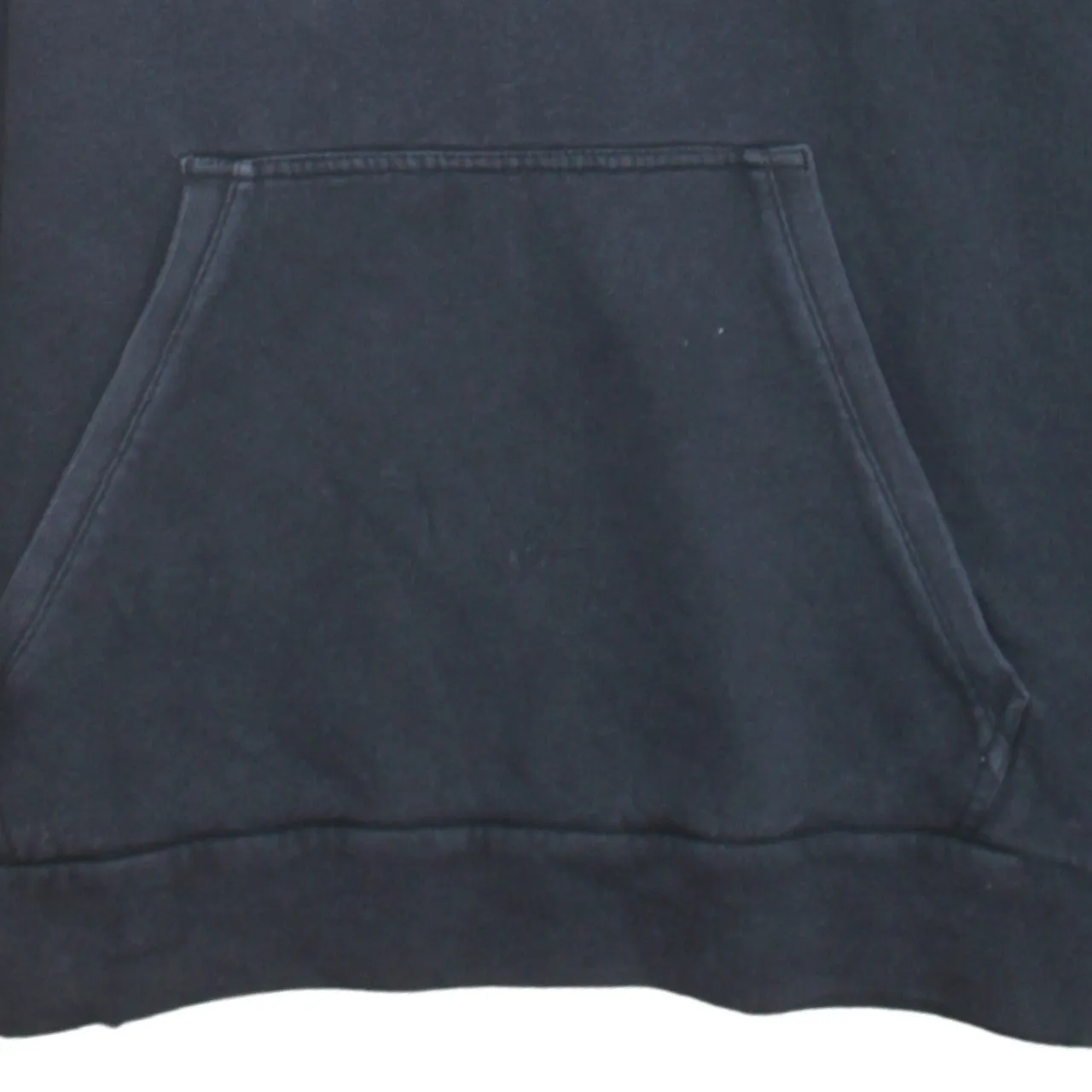 Adidas Black Hoodie Men's Medium Printed Logo Front Pouch Pocket Pullover Sweatshirt sold by Vintage Club product image thumbnail 4