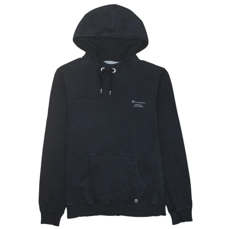 Champion Black Hoodie Men’s XXLarge Small Chest Logo Drawstring Hood Front Pocket Sweatshirt sold by Vintage Club