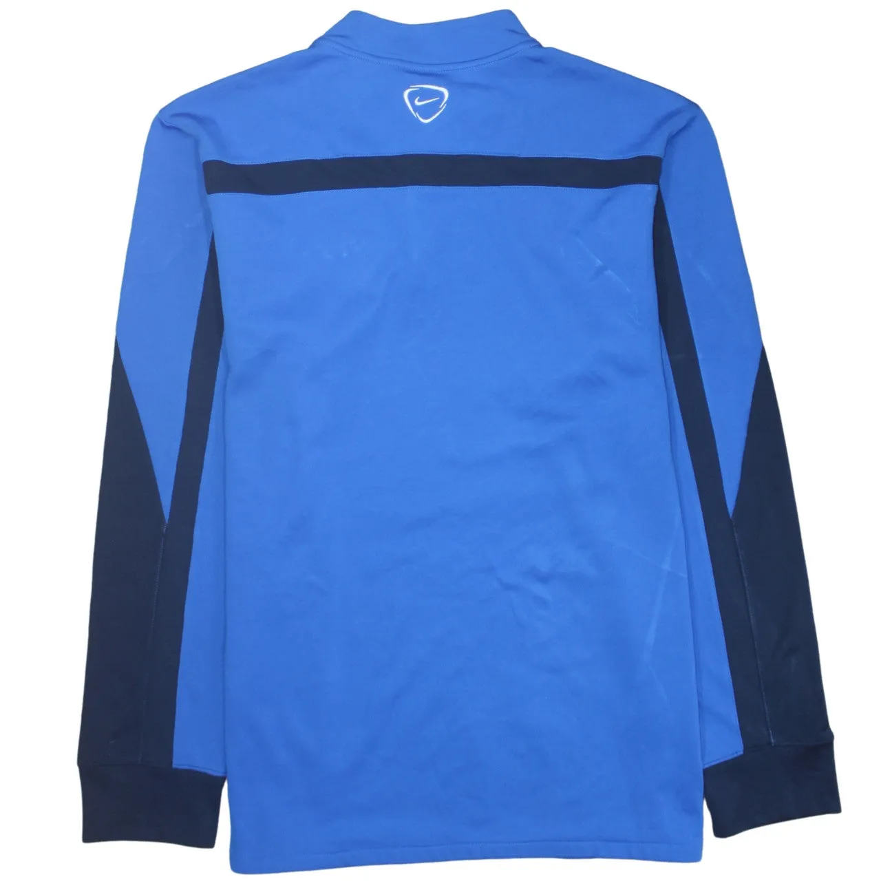 Nike Blue Quarter Zip Sweatshirt Women's XLarge Embroidered Swoosh Dumfries Galloway College Training Top sold by Vintage Club product image thumbnail 2