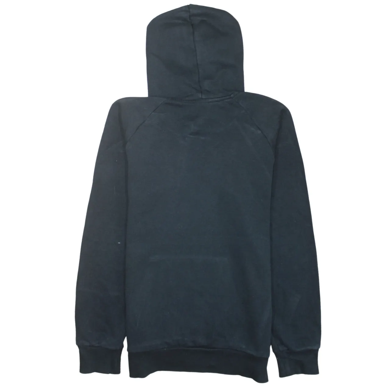 Adidas Black Hoodie Men's Small Printed Gold Logo Front Pocket Pullover Sweatshirt sold by Vintage Club product image thumbnail 2