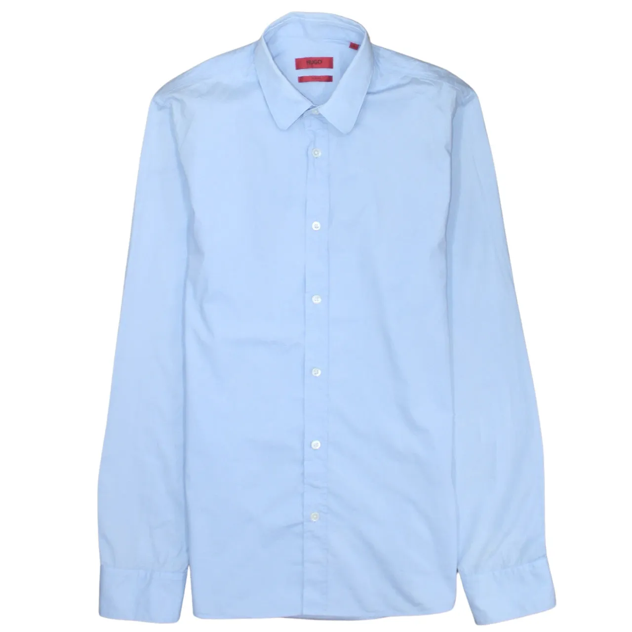 HUGO BOSS Light Blue Shirt Men's Small Long Sleeve Button Front Smart Casual Top sold by Vintage Club