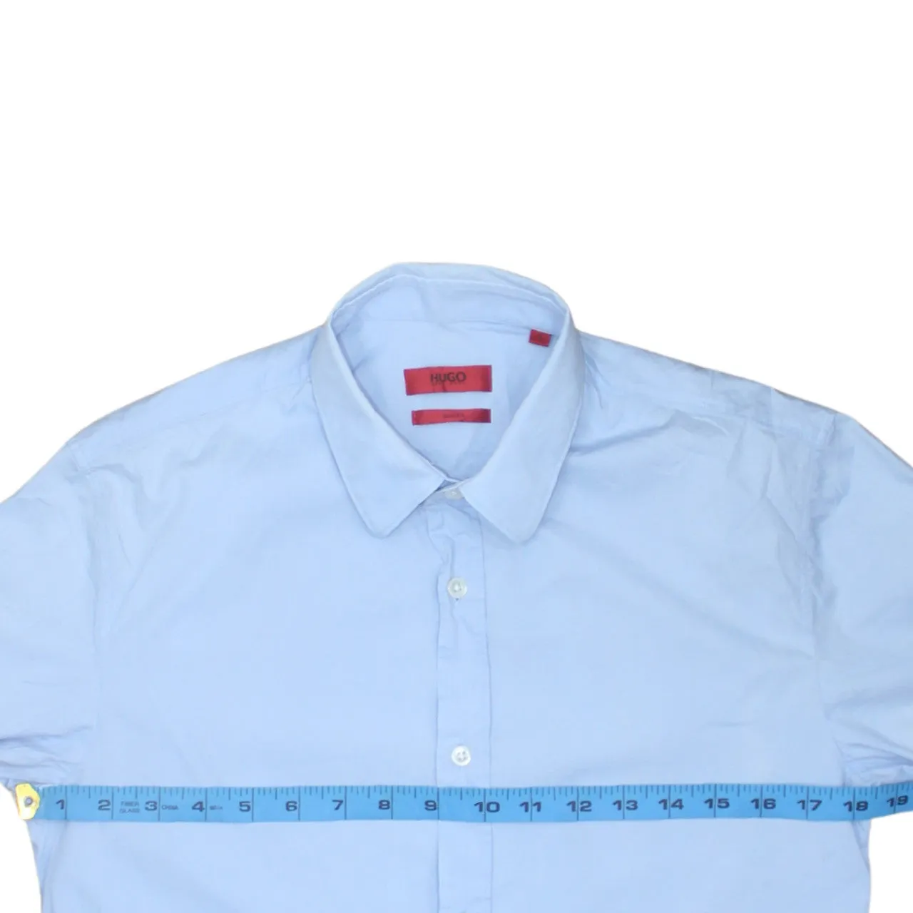 HUGO BOSS Light Blue Shirt Men's Small Long Sleeve Button Front Smart Casual Top sold by Vintage Club product image thumbnail 5