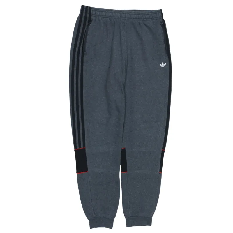 Adidas Dark Grey Joggers Women’s XLarge Three Stripe Legs Trefoil Logo Cuffed Sweatpants sold by Vintage Club