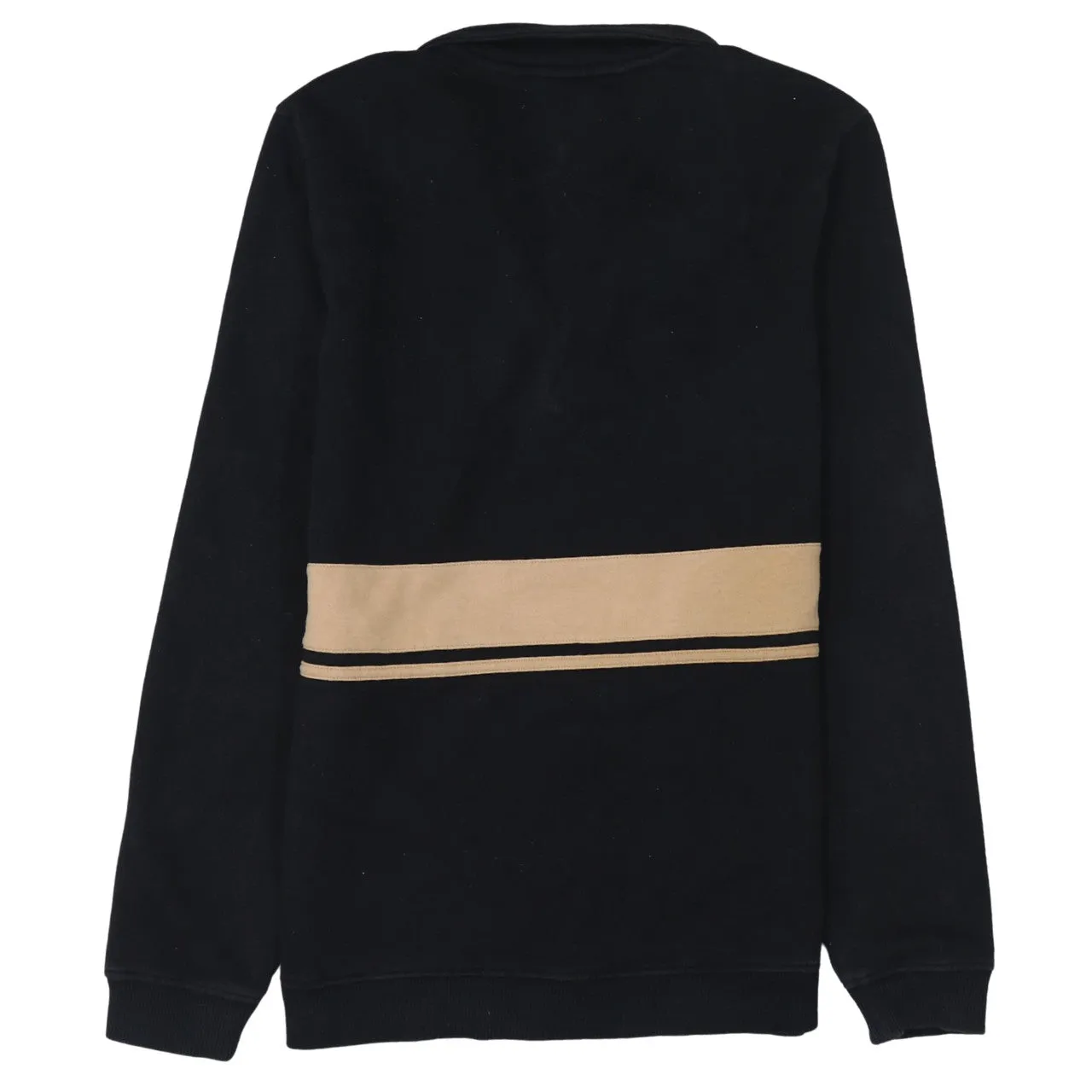 Sergio Tacchini Black Quarter Zip Sweatshirt Men’s XSmall Embroidered Logo Stripe Pullover Fleece Top sold by Vintage Club product image thumbnail 2