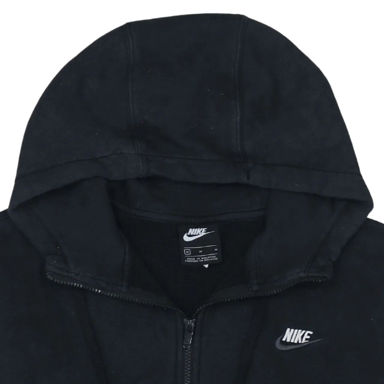 Nike Black Full Zip Hoodie Men’s Medium Embroidered Chest Logo Front Pockets Sweatshirt sold by Vintage Club product image thumbnail 3