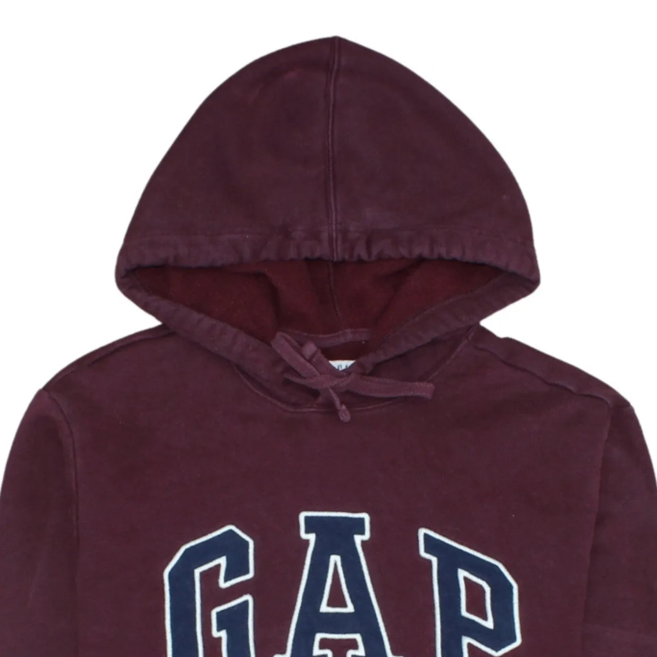 Gap Burgundy Red Hoodie Men's Medium Embroidered Logo Front Pocket Pullover Sweatshirt sold by Vintage Club product image thumbnail 3
