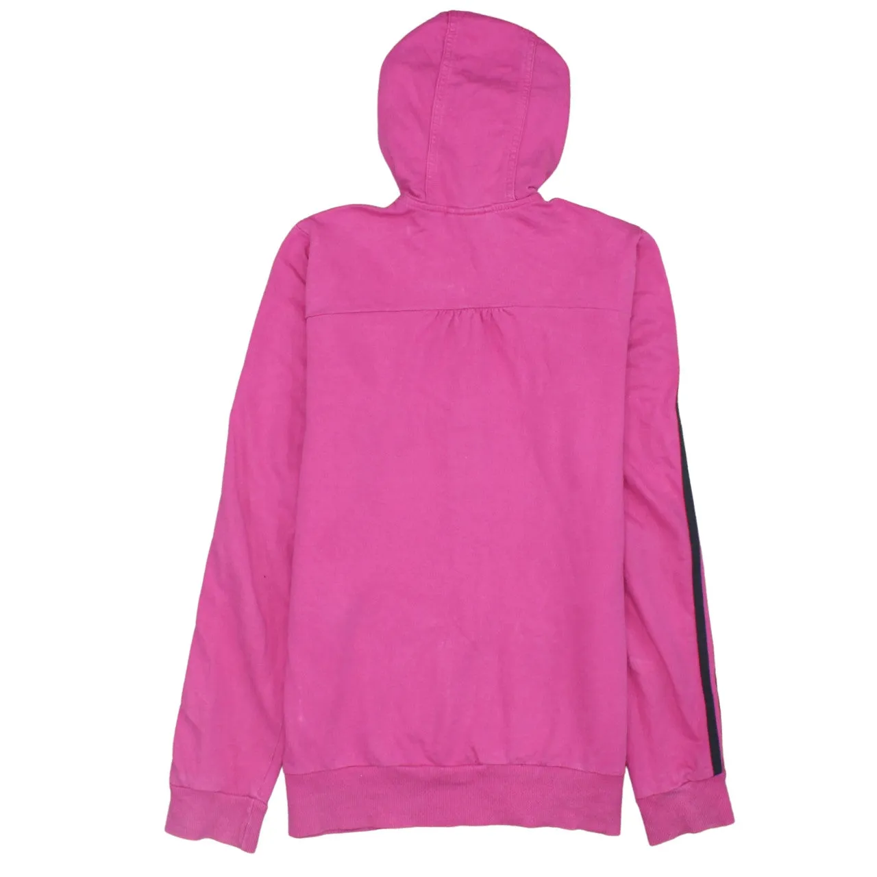 Adidas Pink Full Zip Hoodie Men's XSmall Embroidered Chest Logo Three Stripe Sleeves Top sold by Vintage Club product image thumbnail 2