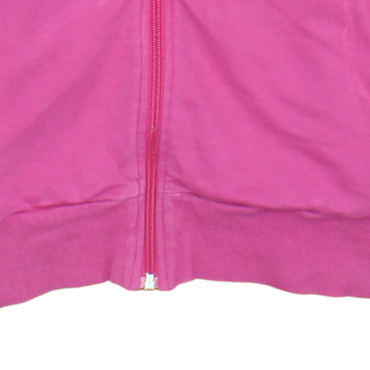 Adidas Pink Full Zip Hoodie Men's XSmall Embroidered Chest Logo Three Stripe Sleeves Top sold by Vintage Club product image thumbnail 4