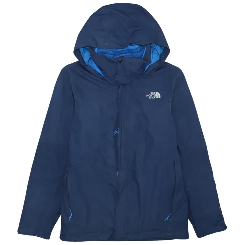The North Face Navy Blue Hooded Jacket Men's Medium Embroidered Logo Zip Pockets Windbreaker Outerwear sold by Vintage Club