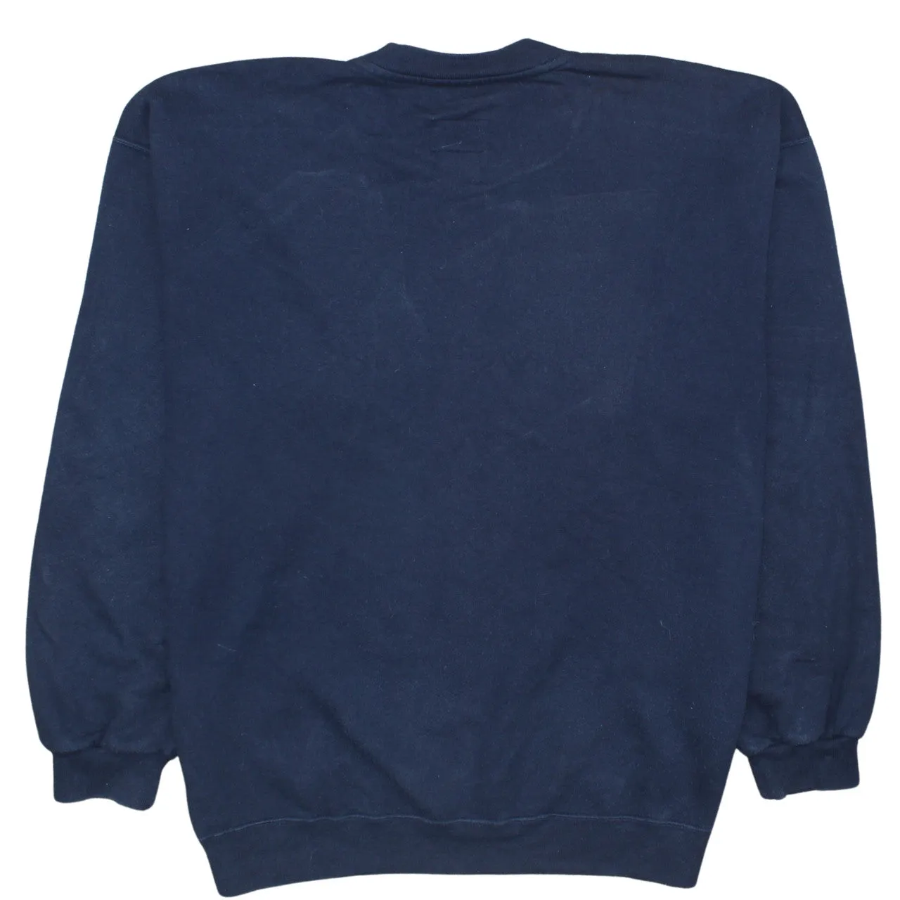 Nike Navy Blue Sweatshirt Men's XLarge Embroidered Swoosh Logo Crewneck Pullover Fleece Top sold by Vintage Club product image thumbnail 2