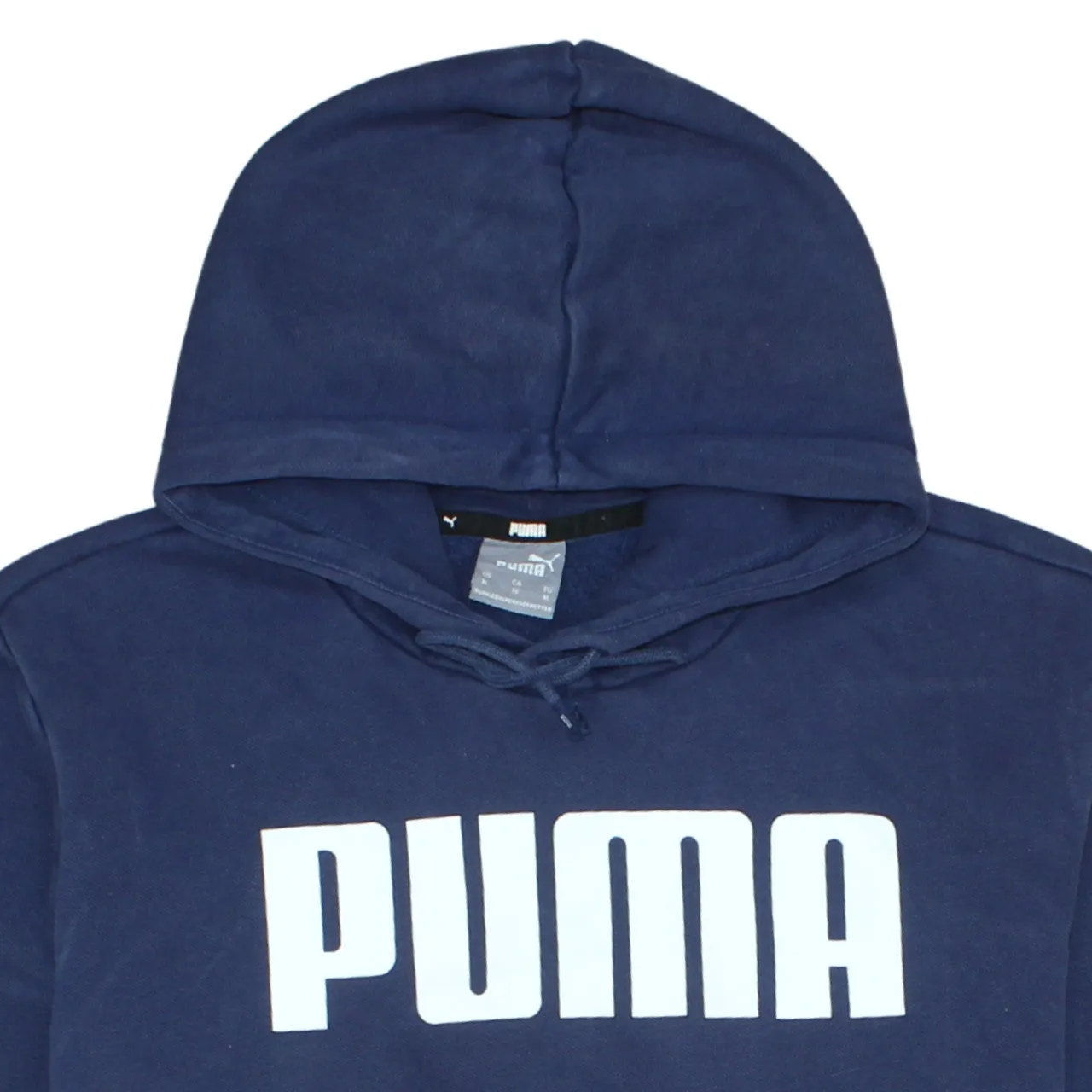 Puma Navy Blue Hoodie Men's XLarge Printed Logo Front Pouch Pocket Pullover Sweatshirt sold by Vintage Club product image thumbnail 3