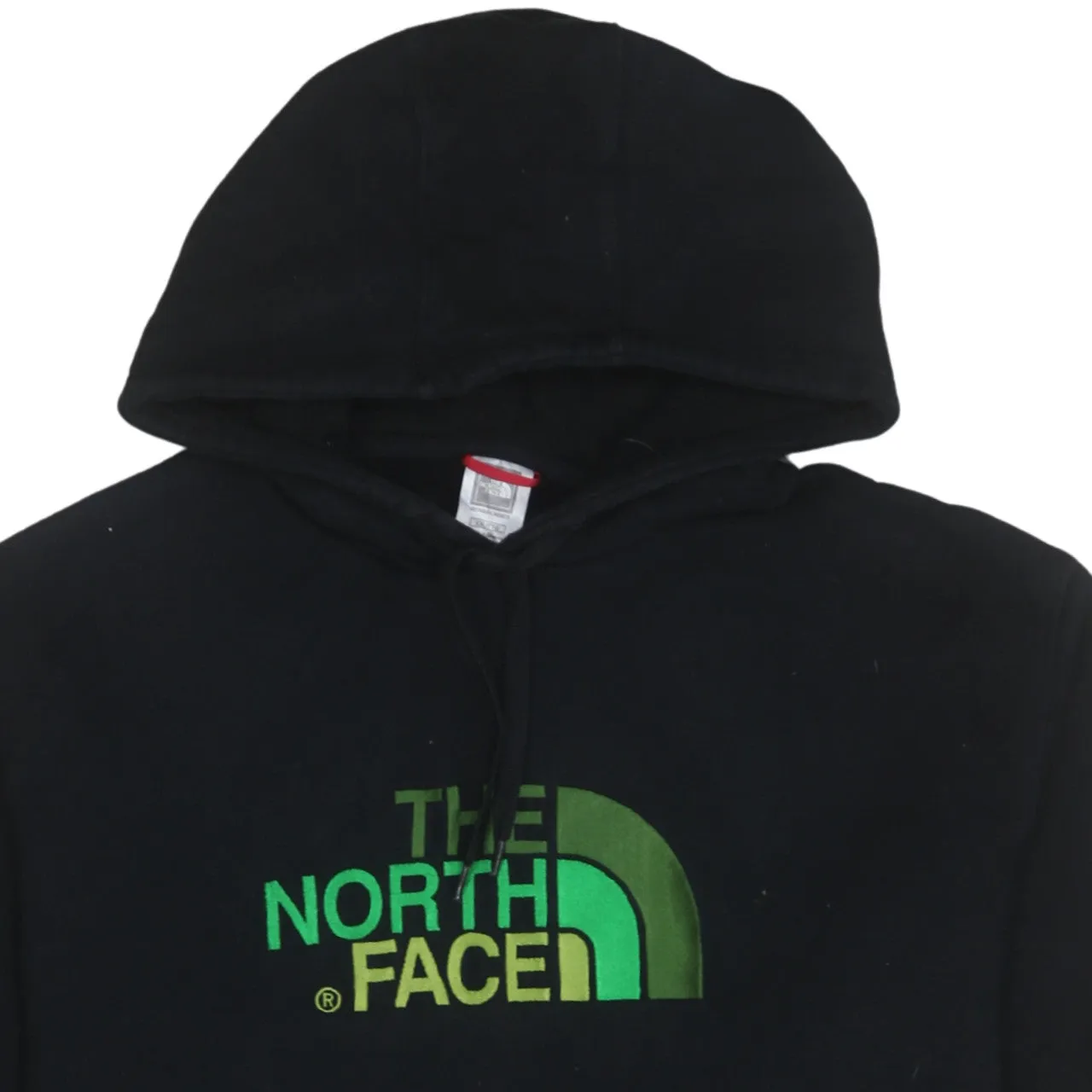 The North Face Black Hoodie Men’s XXLarge Printed Green Logo Front Pocket Pullover Sweatshirt sold by Vintage Club product image thumbnail 3