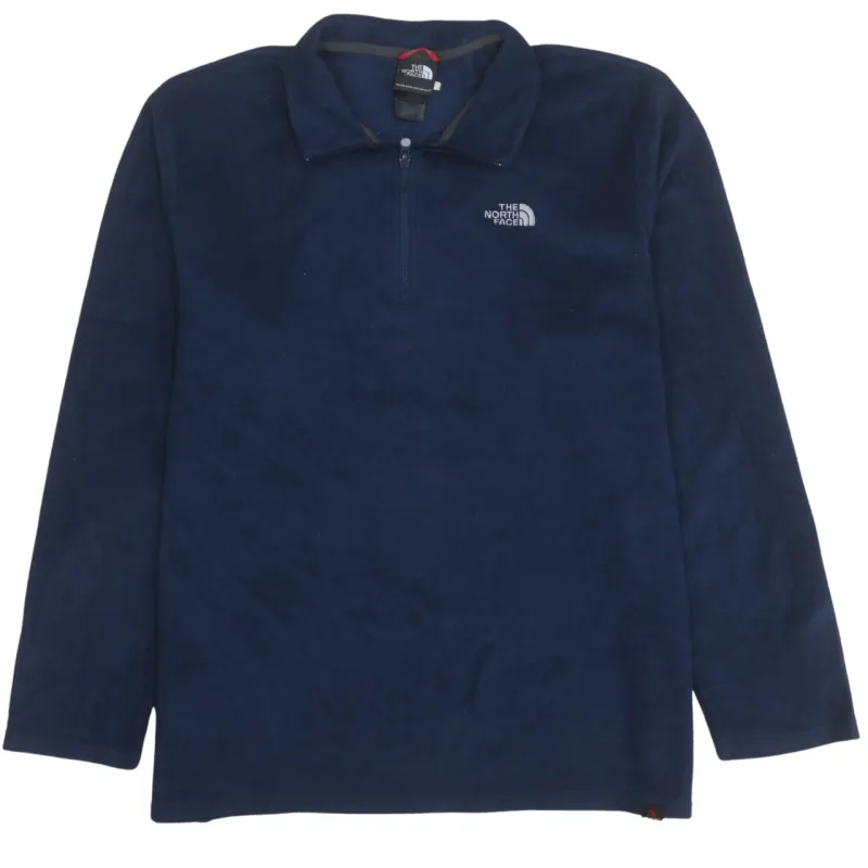 The North Face Navy Blue Fleece Jumper Men’s XLarge Embroidered Logo Quarter Zip Pullover Top sold by Vintage Club