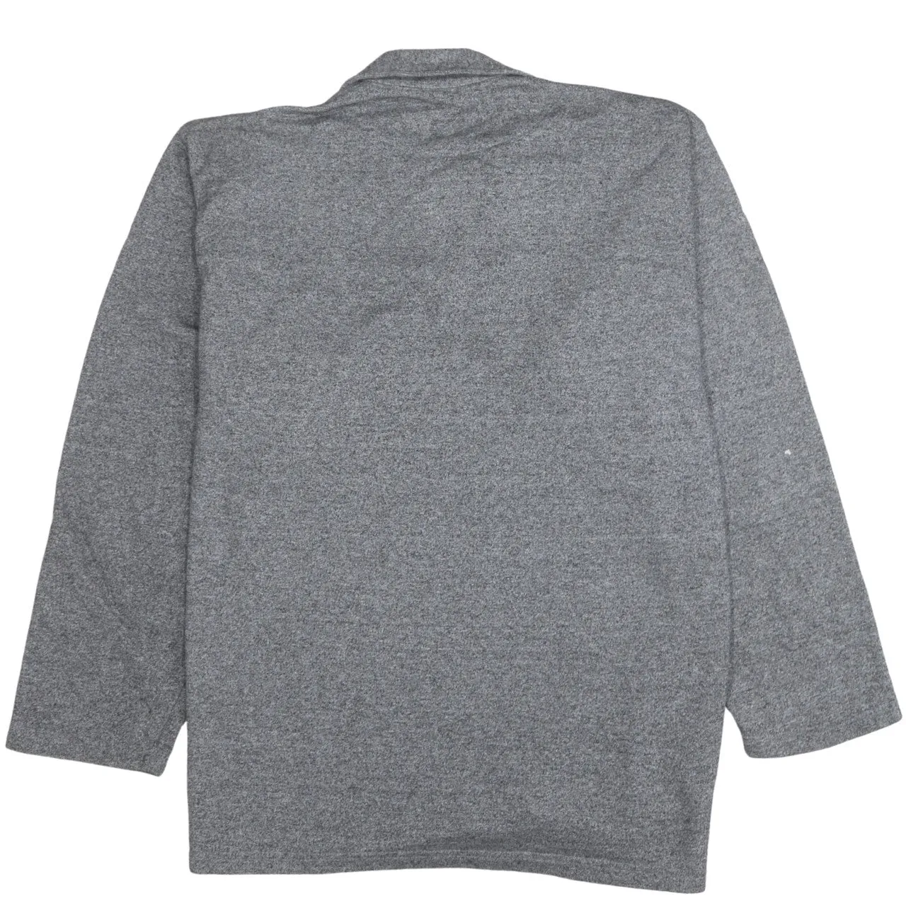 Calvin Klein Grey Quarter Zip Sweatshirt Men's XLarge Embroidered Chest Logo Pullover Fleece Top sold by Vintage Club product image thumbnail 2