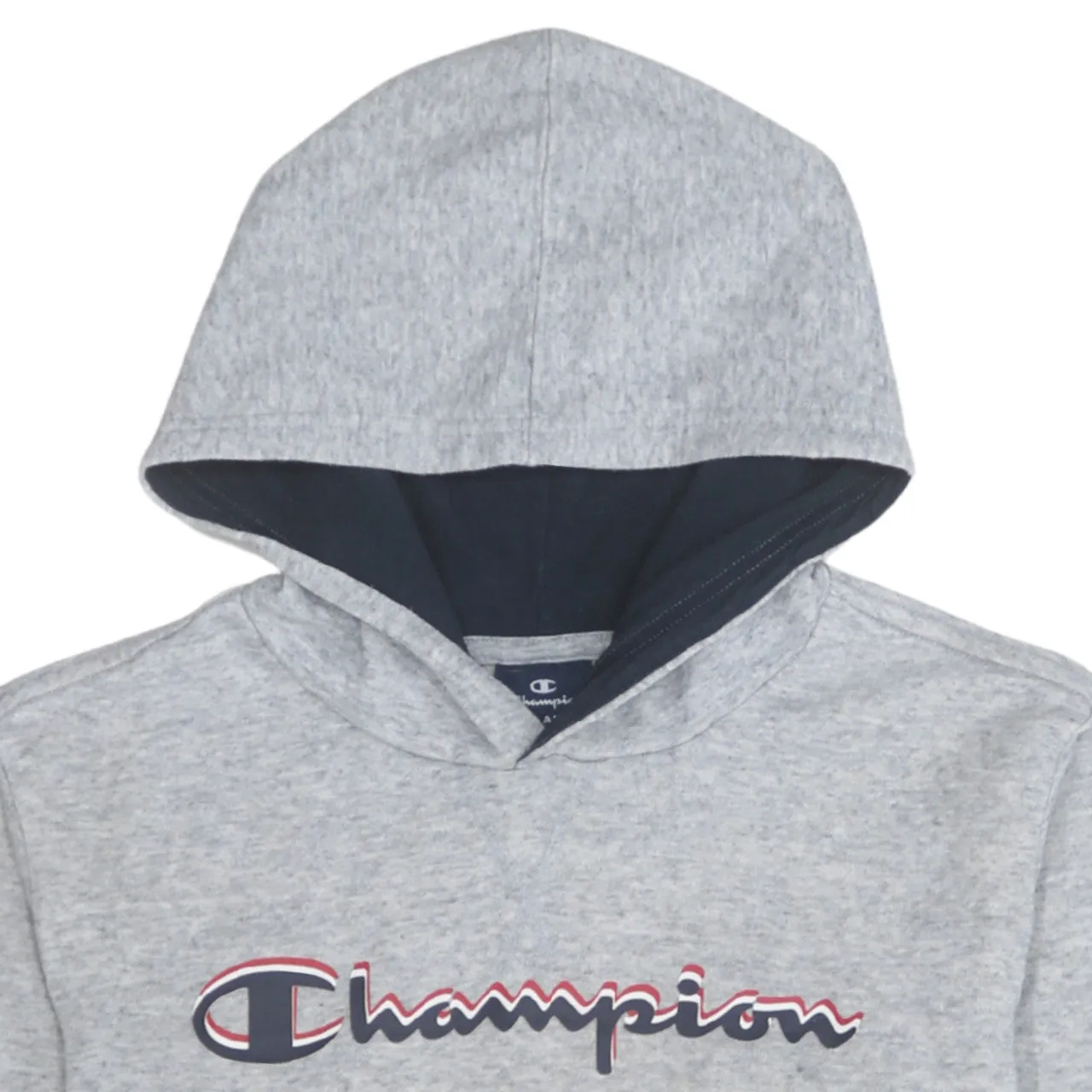 Champion Grey Hoodie Women’s XXLarge Embroidered Script Logo Front Pocket Pullover Sweatshirt sold by Vintage Club product image thumbnail 3