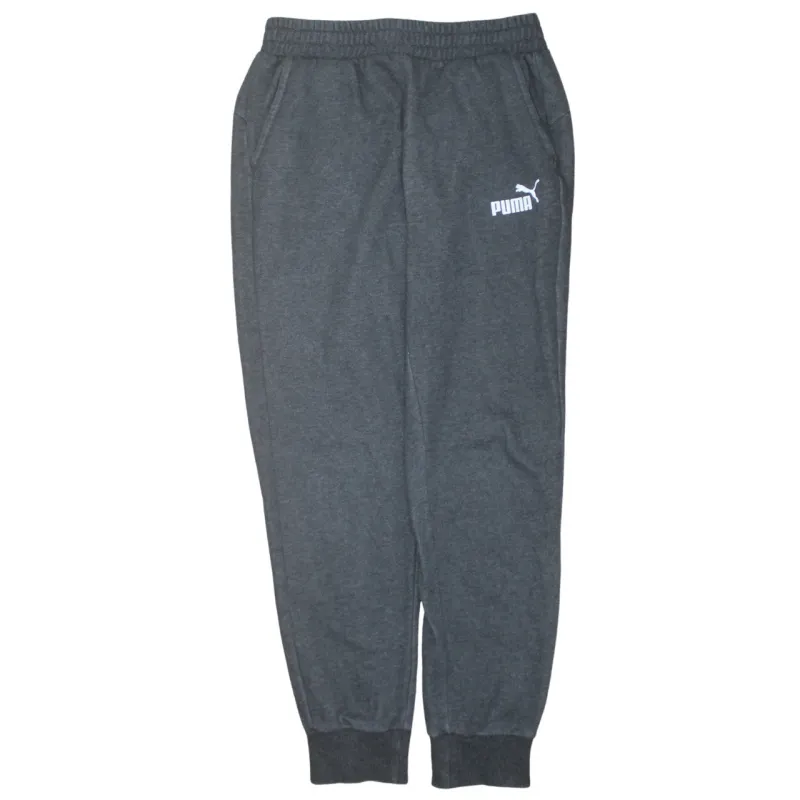 Puma Dark Grey Joggers Men's Small Printed Logo Elastic Waist Cuffed Sweatpants sold by Vintage Club