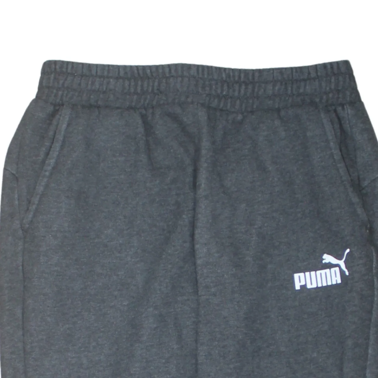 Puma Dark Grey Joggers Men's Small Printed Logo Elastic Waist Cuffed Sweatpants sold by Vintage Club product image thumbnail 3