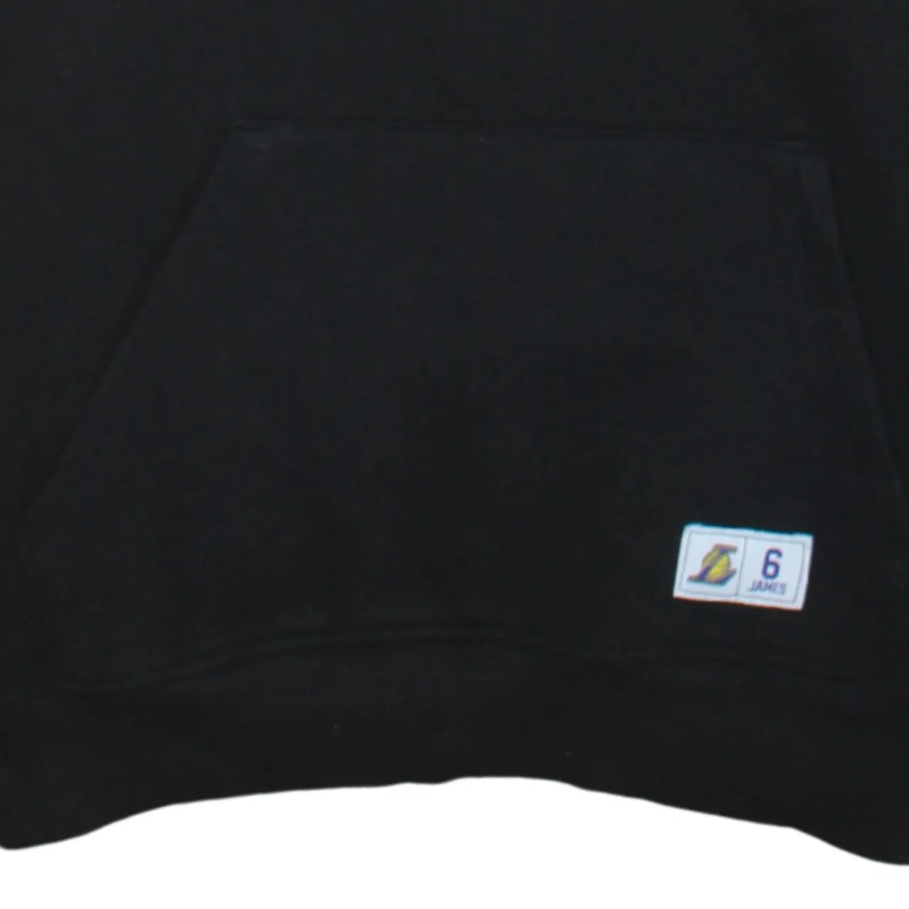 NBA Black Hoodie Women’s Medium Los Angeles Lakers LeBron James 6 Printed Pullover Sweatshirt sold by Vintage Club product image thumbnail 4