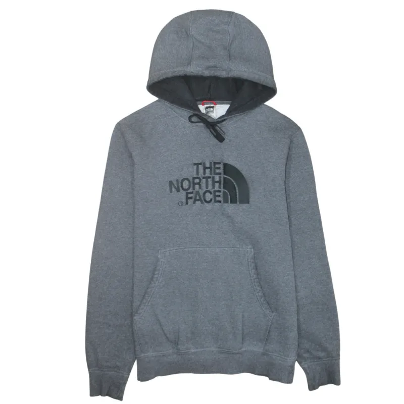 The North Face Grey Hoodie Men's Medium Embroidered Logo Front Pocket Pullover Sweatshirt sold by Vintage Club