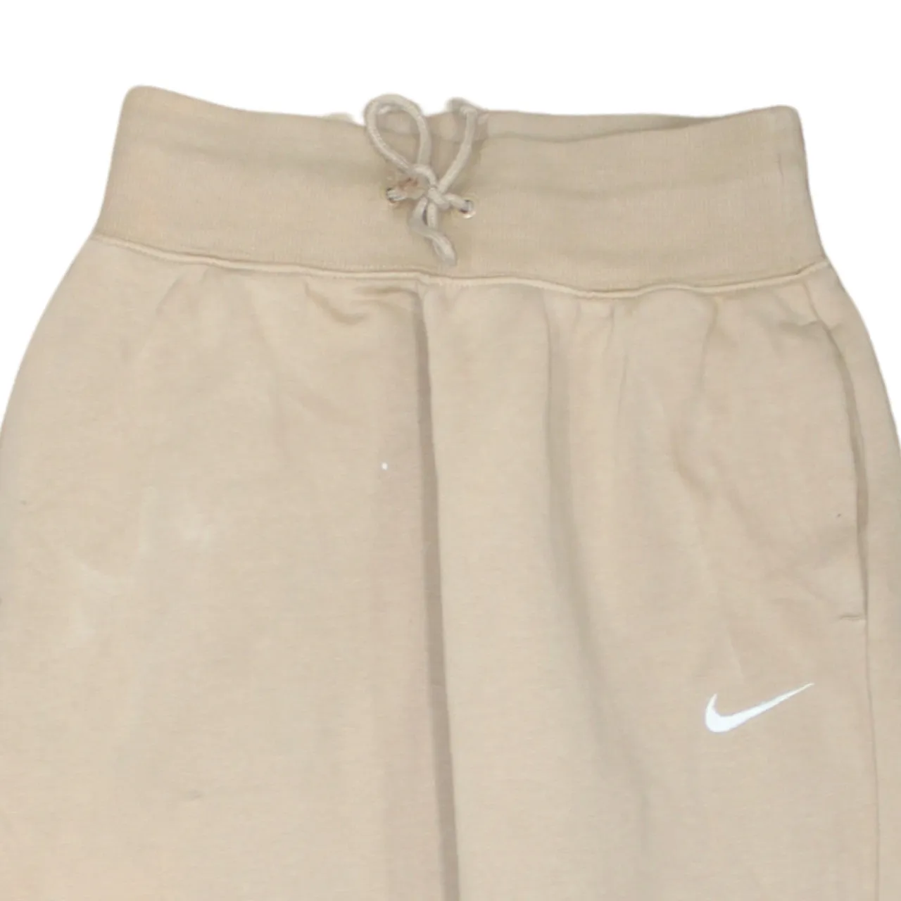 Nike Beige Cream Joggers Men’s XSmall Embroidered Swoosh Elastic Cuffs Fleece Sweatpants sold by Vintage Club product image thumbnail 3