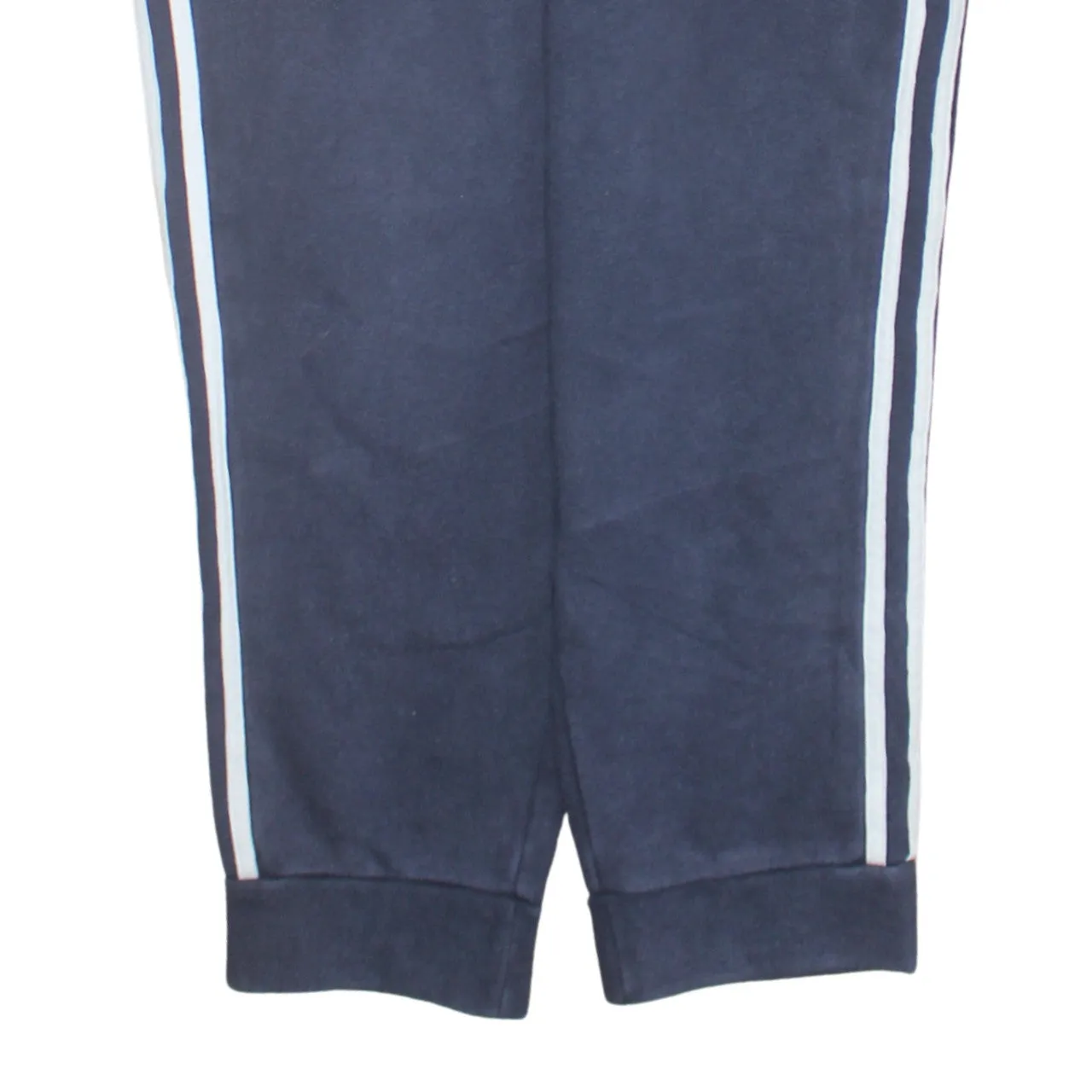 Adidas Navy Blue Joggers Men's Medium Embroidered Logo Three Stripe Sides Cuffed Sweatpants sold by Vintage Club product image thumbnail 4
