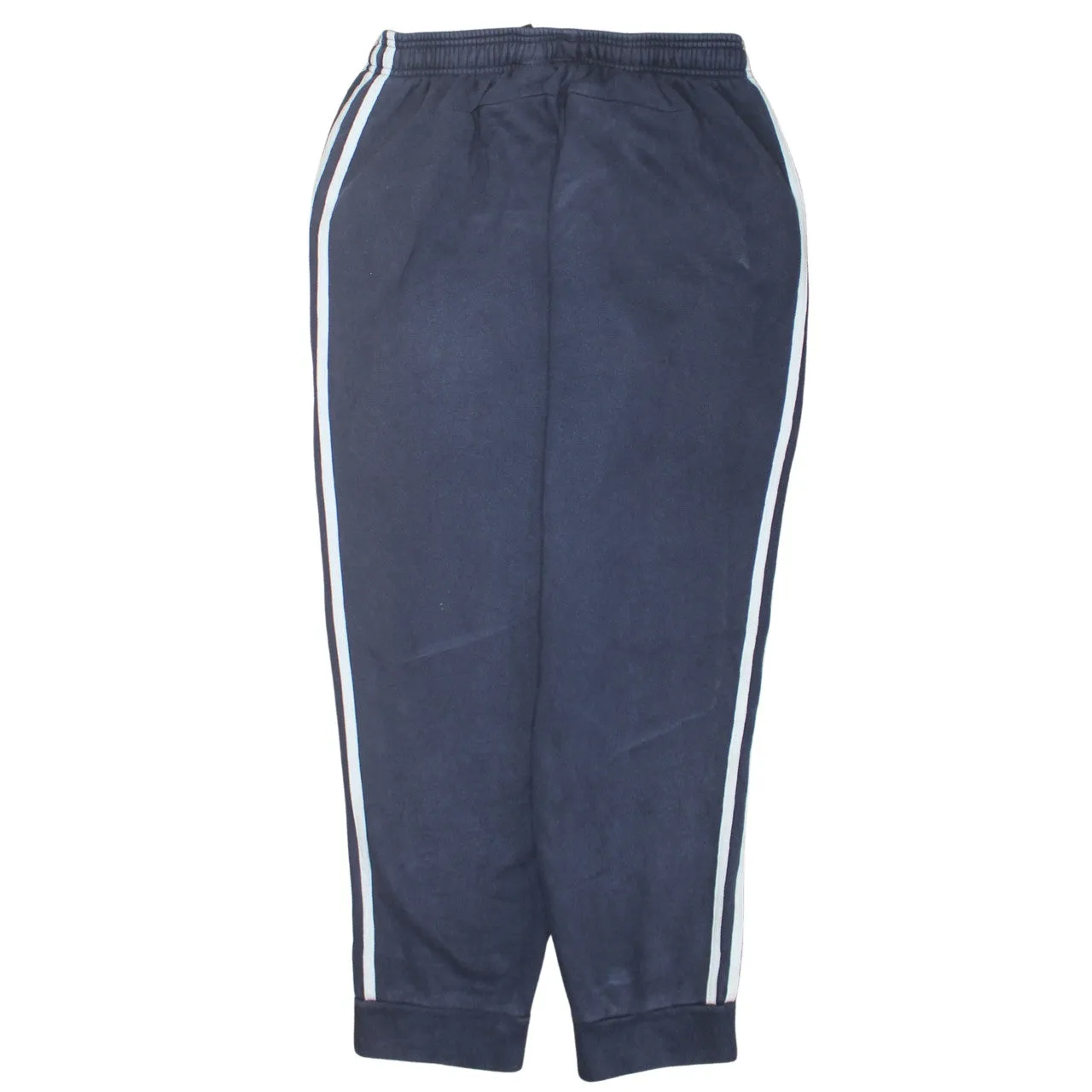 Adidas Navy Blue Joggers Men's Medium Embroidered Logo Three Stripe Sides Cuffed Sweatpants sold by Vintage Club product image thumbnail 2